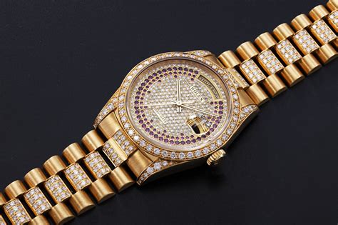 old rolex oyster gold diamonds day and date|Rolex Day-Date 40 228238.